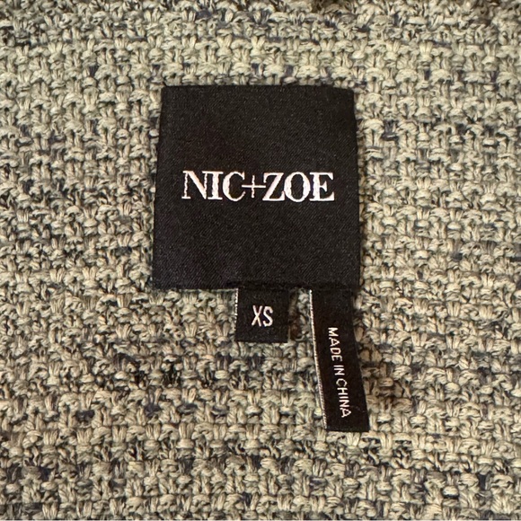 NIC + ZOE XS Olive Green pocket Tweed Jacket - Picture 2 of 11